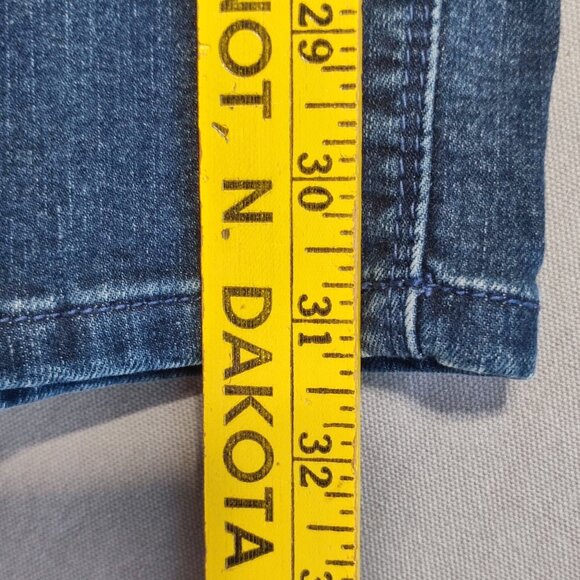 Buffalo David Bitton jeans Misha women's size 8x32 ink blue mid rise straight - Picture 11 of 13